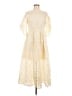 Beulah Style 100% Polyester Ivory Casual Dress Size M - photo 1