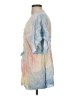 Davi & Dani Tie-dye Multi Color Blue 3/4 Sleeve Blouse Size S - photo 5