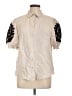 Chico's Ivory Short Sleeve Blouse Size Lg (2) - photo 1