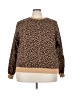 Fabletics Animal Print Brown Pullover Sweater Size XXL - photo 1