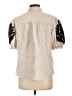 Chico's Ivory Short Sleeve Blouse Size Lg (2) - photo 2