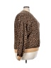 Fabletics Animal Print Brown Pullover Sweater Size XXL - photo 4