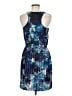 Aqua 100% Polyester Print Blue Cocktail Dress Size M - photo 2