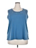 Draper's & Damon's Blue Sleeveless Blouse Size 2X - photo 1