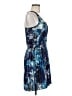 Aqua 100% Polyester Print Blue Cocktail Dress Size M - photo 4