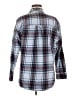 Universal Thread 100% Cotton Plaid Gray Long Sleeve Button-Down Shirt Size M - photo 2