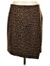 Ann Taylor Animal Print Brown Wool Skirt Size 8 (tall) - photo 1