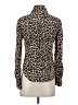 Brixton 100% Rayon Animal Print Brown Long Sleeve Blouse Size S - photo 2