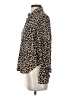 Brixton 100% Rayon Animal Print Brown Long Sleeve Blouse Size S - photo 5