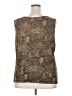 Studio C Brown Sleeveless Blouse Size XXL (estimated) - photo 2