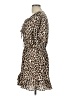 Buddy Love 100% Polyester Animal Print Brown Casual Dress Size L - photo 5