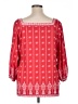 Weekend Suzanne Betro Red 3/4 Sleeve Blouse Size 1X - photo 2