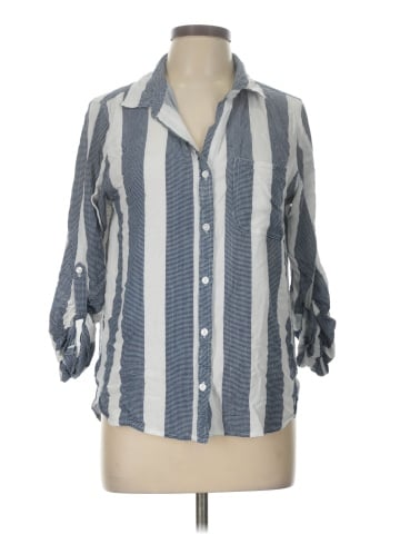 Velvet Heart 3/4 Sleeve Button-Down Shirt (view 1)