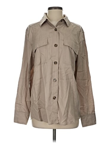 Martha Stewart Long Sleeve Button-Down Shirt (view 1)
