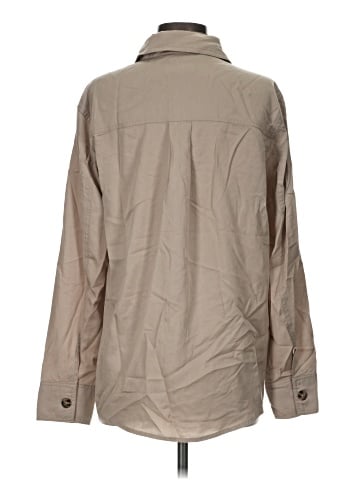 Martha Stewart Long Sleeve Button-Down Shirt (view 2)