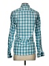 J.Crew 100% Cotton Checkered-gingham Teal Long Sleeve Button-Down Shirt Size XS - photo 2