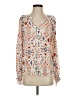 Andree by UNIT 100% Rayon Orange Long Sleeve Blouse Size S - photo 1