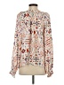 Andree by UNIT 100% Rayon Orange Long Sleeve Blouse Size S - photo 2