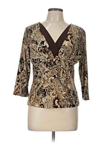 Christopher & Banks 3/4 Sleeve Blouse (view 1)