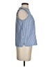 Ann Taylor LOFT 100% Rayon Blue Sleeveless Blouse Size XS - photo 4