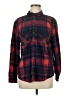 BDG 100% Cotton Plaid Red Long Sleeve Button-Down Shirt Size M - photo 1