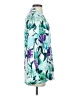 Last Queen 100% Viscose Floral Teal Long Sleeve Blouse Size Sm - Med - photo 4