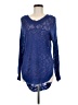 Rebellious. One 100% Acrylic Blue Long Sleeve Top Size M - photo 1