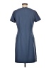 Ann Taylor Solid Blue Casual Dress Size 6 - photo 2