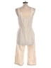 Monteau Solid Ivory Jumpsuit Size L - photo 2