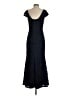 JS Collections 100% Polyester Floral Blue Black Cocktail Dress Size 2 - photo 2