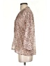 True Grit Tweed Tan 3/4 Sleeve Blouse Size S - photo 5