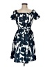 Assorted Brands 100% Polyester Print Blue Casual Dress Size M - photo 1