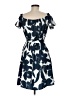 Assorted Brands 100% Polyester Print Blue Casual Dress Size M - photo 2