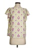 Ann Taylor 100% Polyester Yellow Short Sleeve Blouse Size XS - photo 1