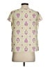 Ann Taylor 100% Polyester Yellow Short Sleeve Blouse Size XS - photo 2
