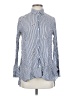 Zara Hearts Blue Long Sleeve Blouse Size S - photo 1