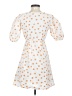 Sim & Sam Polka Dots Orange Casual Dress Size XS - photo 2