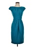 L.K. Bennett Solid Teal Cocktail Dress Size 2 - photo 1