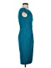 L.K. Bennett Solid Teal Cocktail Dress Size 2 - photo 4