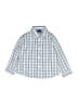 Nautica Checkered-gingham Blue Long Sleeve Button-Down Shirt 12-18 MO / 18 MO - photo 1