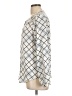 212 Collection 100% Polyester Argyle Ivory Long Sleeve Blouse Size L - photo 5