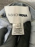Fashion Nova 100% Nylon Solid Blue Jacket Size S - photo 6