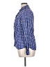 Splendid Checkered-gingham Blue Long Sleeve Button-Down Shirt Size XL - photo 5