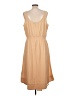 BCBG 100% Polyester Solid Tan Casual Dress Size L - photo 2