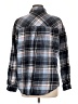 Maurices 100% Cotton Plaid Blue Long Sleeve Button-Down Shirt Size L - photo 2