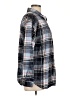 Maurices 100% Cotton Plaid Blue Long Sleeve Button-Down Shirt Size L - photo 4