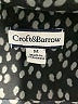 Croft & Barrow 100% Polyester Stars Black Short Sleeve Blouse Size M - photo 7
