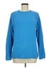 DKNY 100% Cotton Solid Blue Pullover Sweater Size M - photo 1