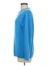 DKNY 100% Cotton Solid Blue Pullover Sweater Size M - photo 5