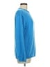 DKNY 100% Cotton Solid Blue Pullover Sweater Size M - photo 4